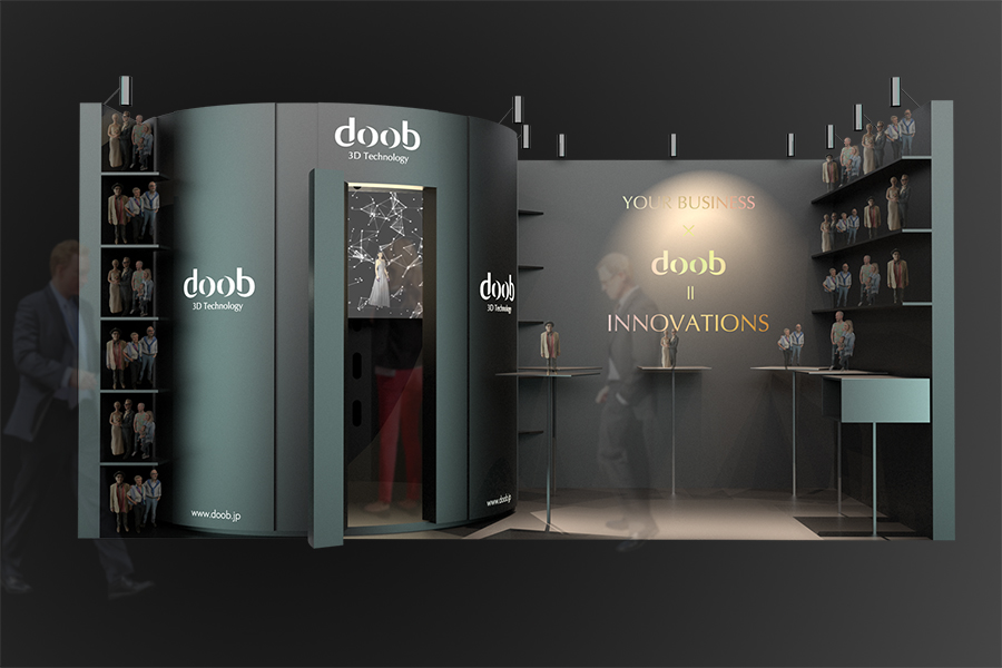 【doob 3D Japan Exhibition booth design】